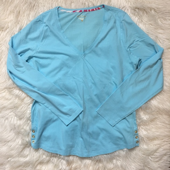 Lilly Pulitzer Tops - Lilly Pulitzer Long Sleeve V-Neck Top